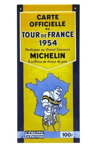 Tour de France 1954 map
